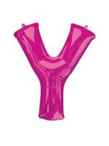 Picture of PINK LETTER Y FOIL BALLOON